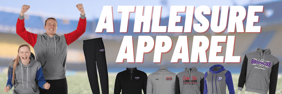 athleisure apparel is a wildly popular custom apparel trend within the ARES Sportswear online inventory