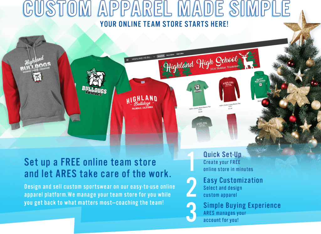 custom apparel during the Holiday Season is a busy time of year for ARES Sportswear