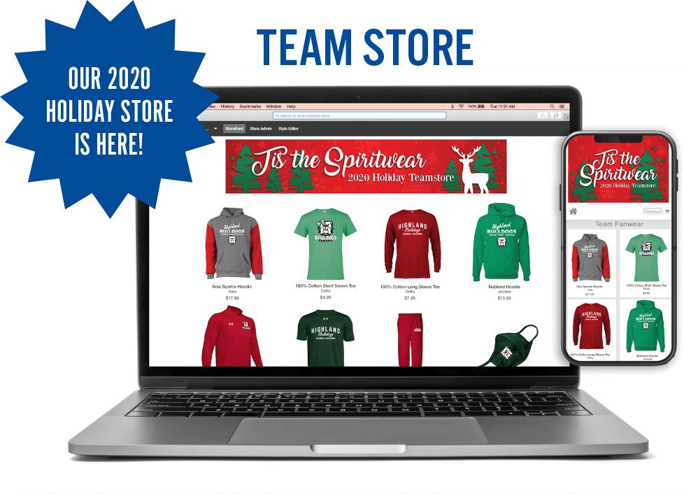 online team stores from ARES Sportswear always help schools and youth sports teams with spiritwear sales