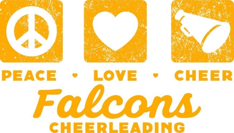 Peace Love Cheer Falcons Cheerleading