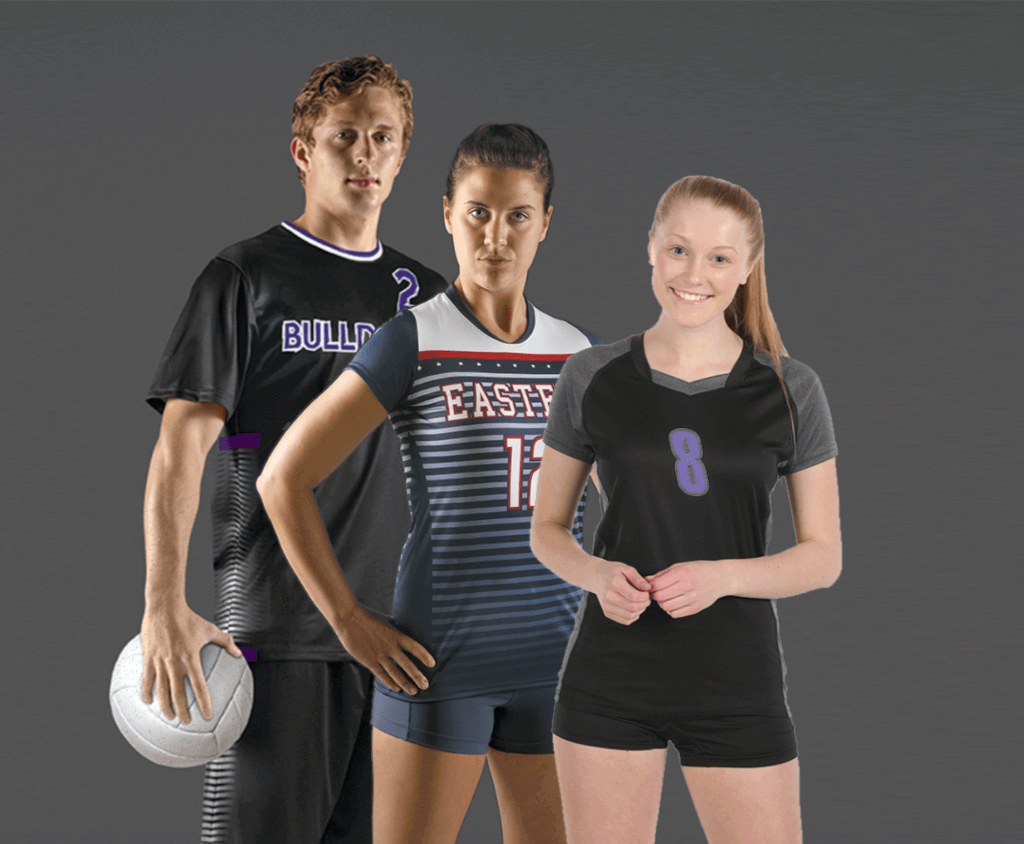Volleyball Uniforms and screen printed shirts