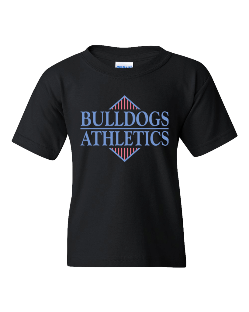 Bulldog Athletics Gildan Youth Black TShirt