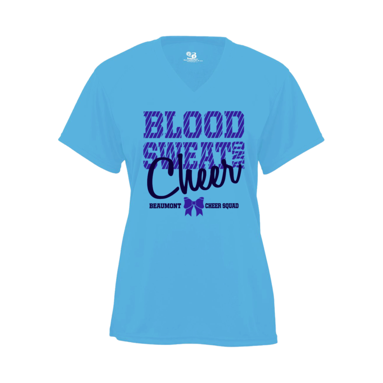 Badger Cheer T-Shirt Carolina Blue Cheer