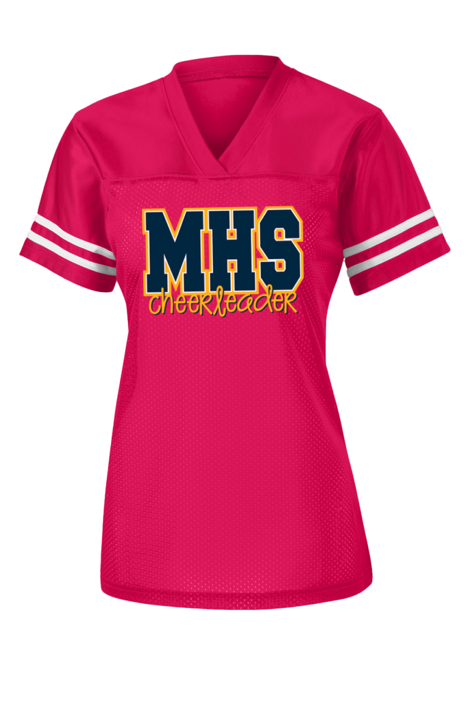 Jerseys Cheer T-Shirts Pink Raspberry MHS Cheerleading