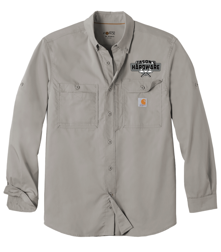 Gray Carhartt Work Shirt Button Up