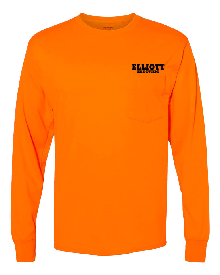 Longsleeve Orange Safety Shirt High Vis Workwear