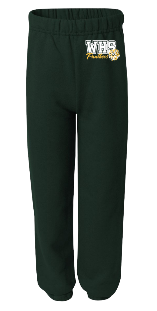 NuBlend Youth Black Sweatpants with cheer logo